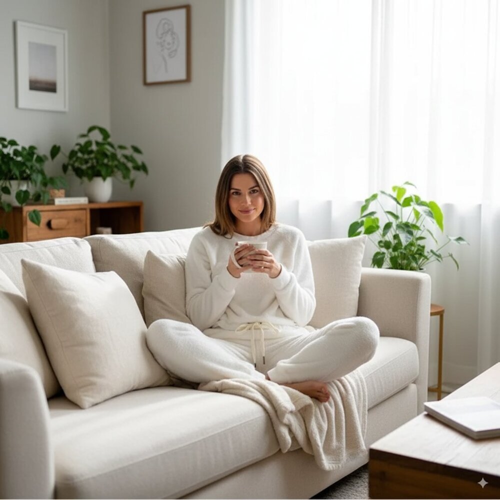 n:Philanthropy Betino Sweatshirt & Leggings Set Cream